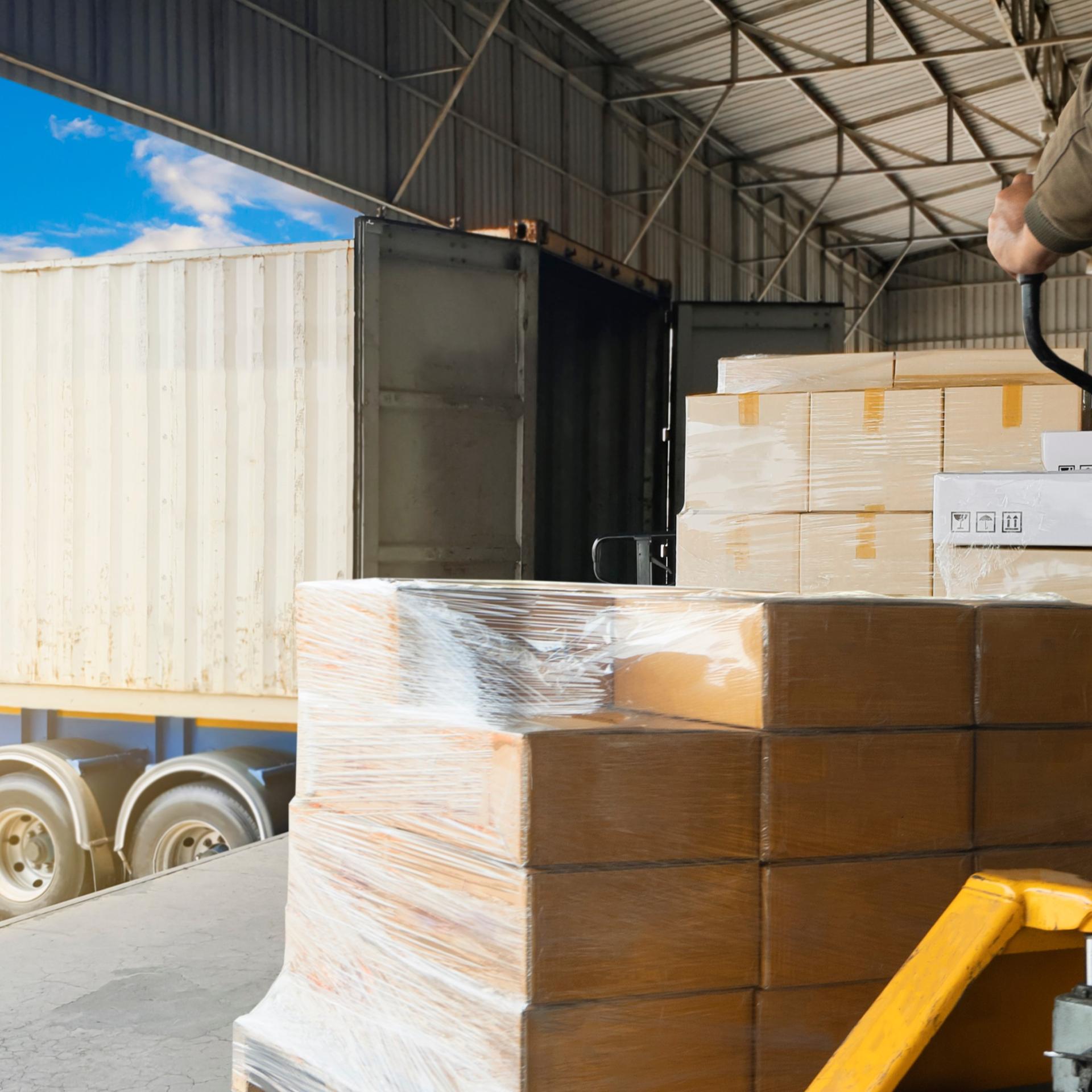 Laaddock vrachtwagen